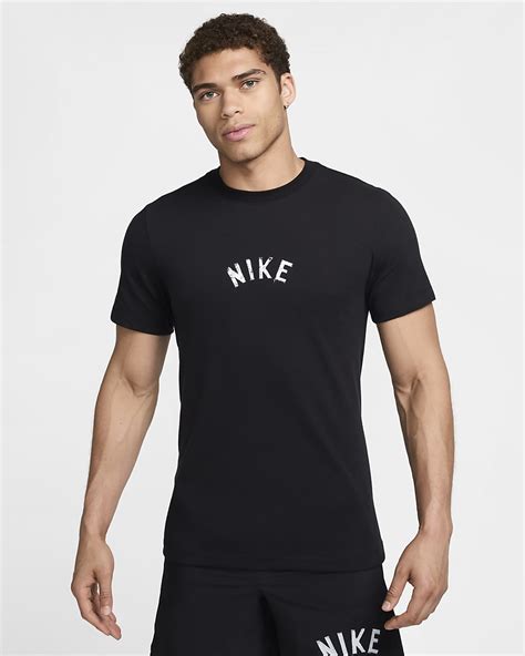 nike dri-fit shirt heren zwart|Nike fitnessshirt met Dri.